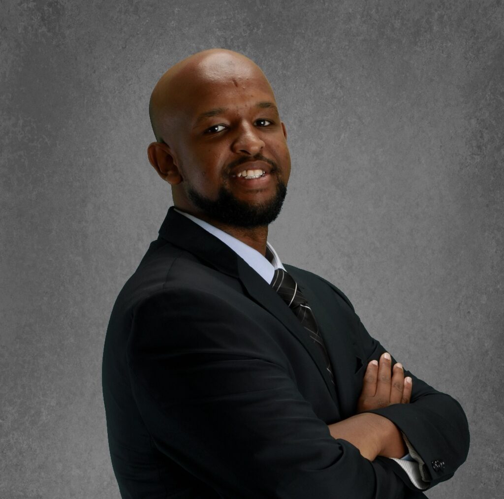 Doctor wearing black suit